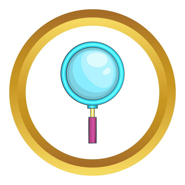 Magnifying glass vector icon - Vecteur, image
