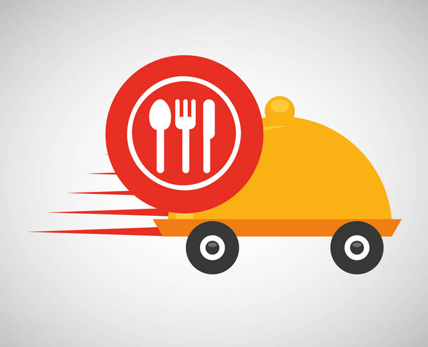 rychlé dodání potravin restaurace ikona - Vektor, obrázek