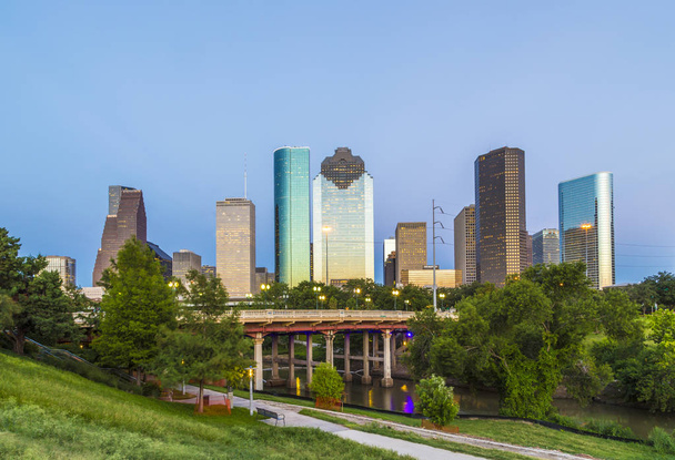 View on downtown Houston in late afternoon - Photo, Image
