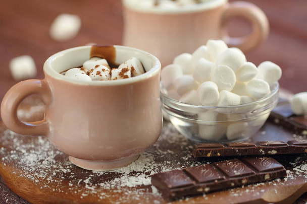 Ζεστή σοκολάτα με ζαχαρωτά - Φωτογραφία, εικόνα
