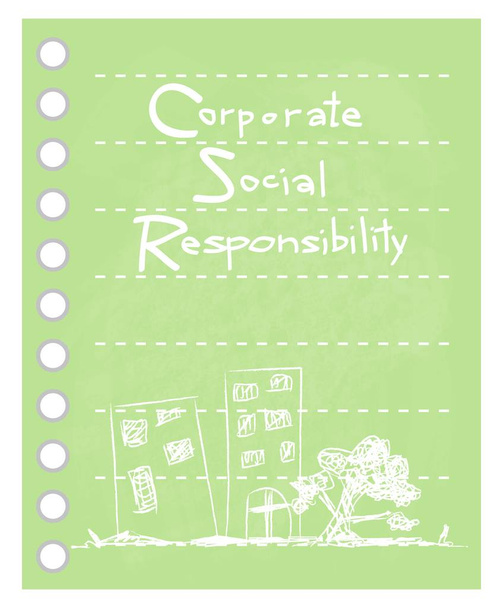 Зелена книга з концепціями корпоративної соціальної відповідальності
 - Вектор, зображення