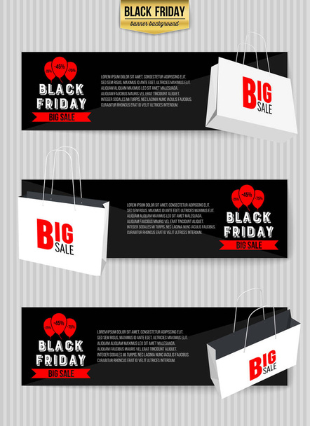 Abstract vector black friday sale layout background. For art template design, list, page, mockup brochure style, banner, idea, cover, booklet, print, flyer, book, blank, card, ad, sign, poster, badge - Vector, imagen