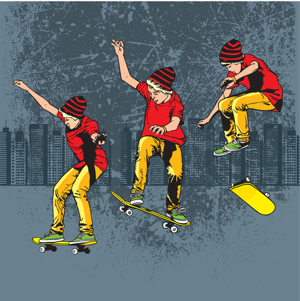 Skateboarding - Vector, Image