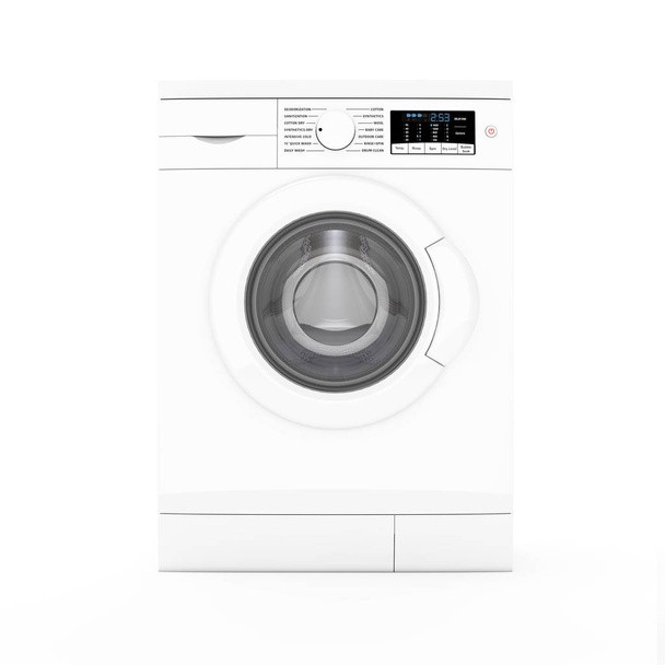 Modern Washing Machine. 3d Rendering - Photo, Image