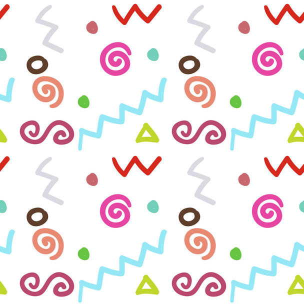 Geometrical seamless pattern, colorful vector background - Vektor, Bild