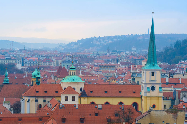 panorama of a historical part of Prague - Zdjęcie, obraz