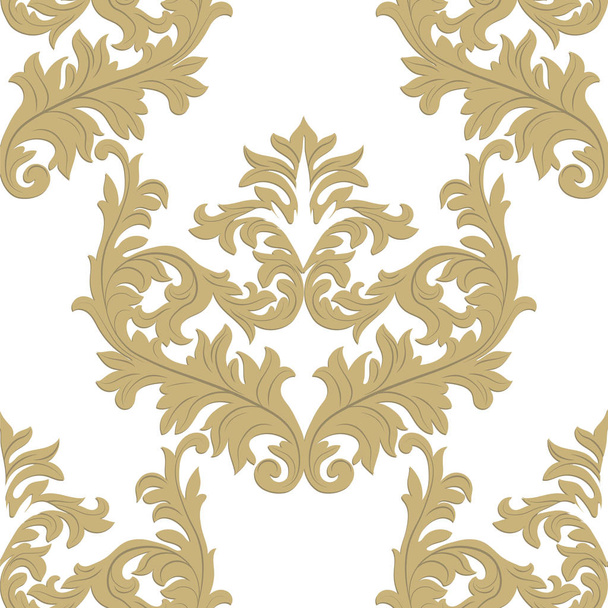 Vintage baroque ornament pattern - Вектор, зображення