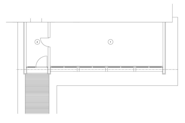 Стандартний офіс порожніх планів підлоги шаблону
 - Вектор, зображення