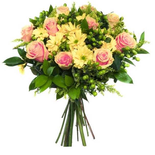 όμορφο μπουκέτο από πολύχρωμα λουλούδια  - Φωτογραφία, εικόνα
