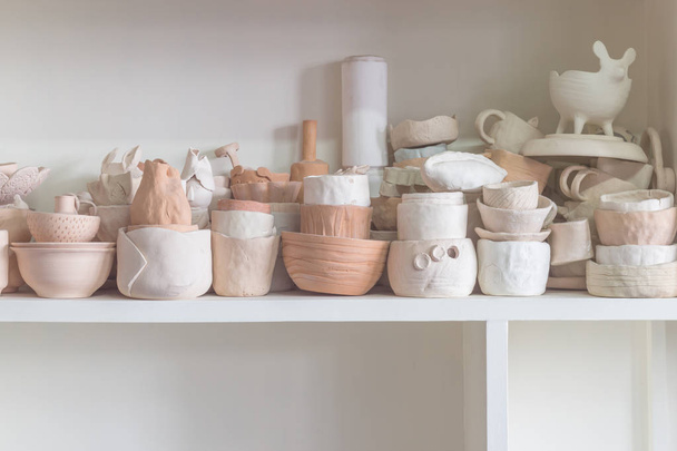 Handmade tradition porcelain product on shelf - Photo, Image