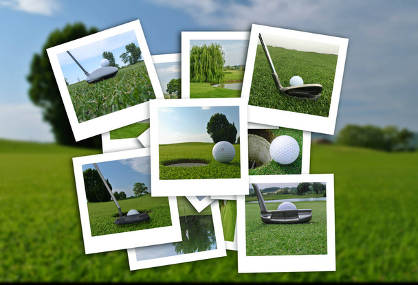 bellissimo collage di foto di golf in vari formati
 - Foto, immagini