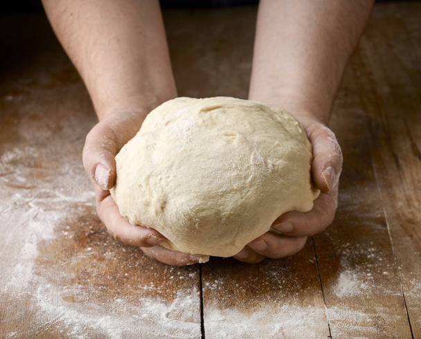 fresh raw dough - Zdjęcie, obraz