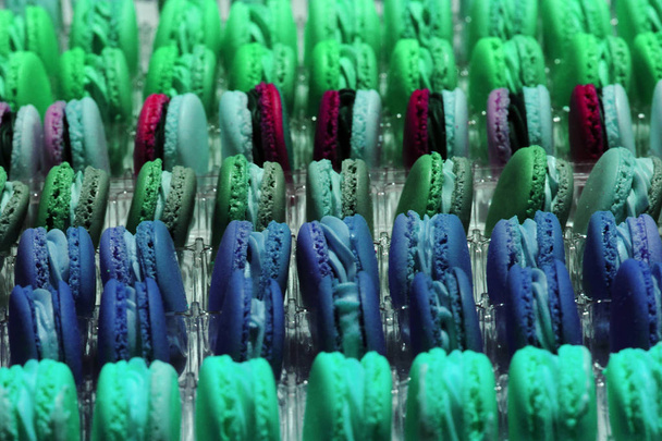 színes macaroons háttér - Fotó, kép