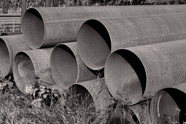 Rusty Steel Pipes  - Photo, Image