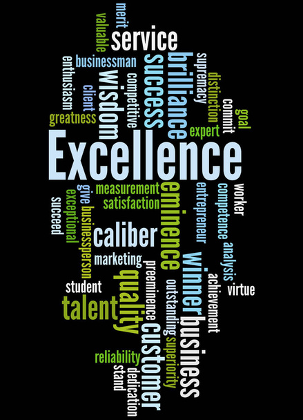 Excellence, word cloud concept 4 - Photo, Image