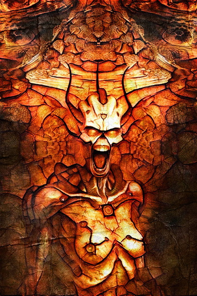 Cyber Demon pintado
 - Foto, Imagem