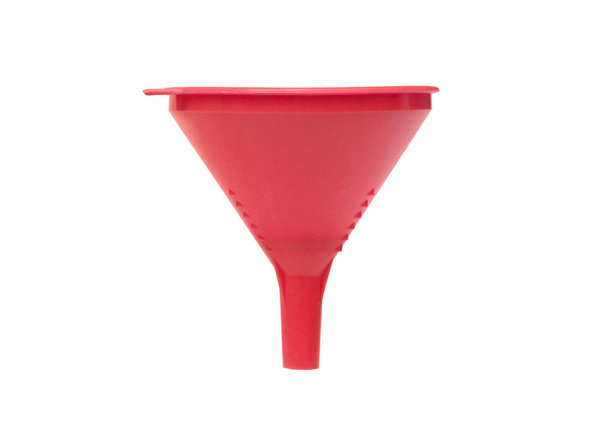 Красная пластиковая воронка
 - Фото, изображение