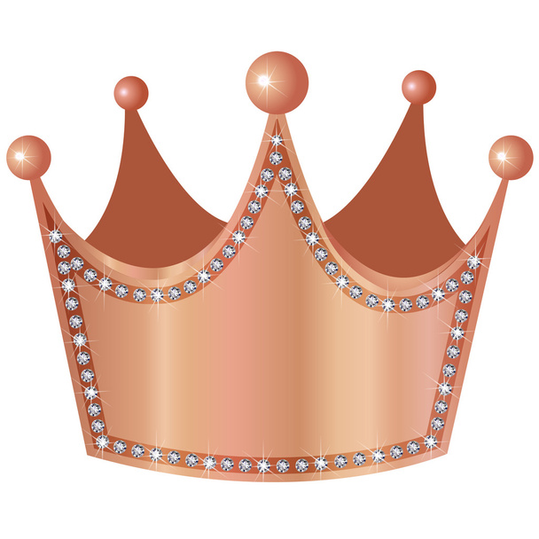 Diamond crown - Vektor, kép