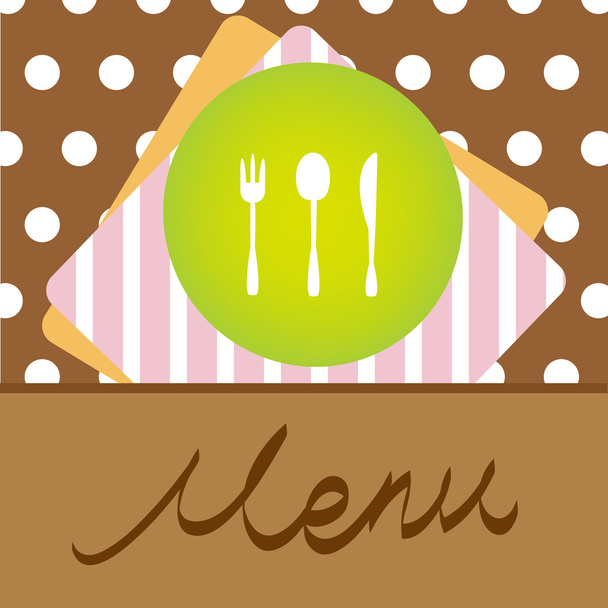 Концепция меню ресторана
 - Вектор,изображение