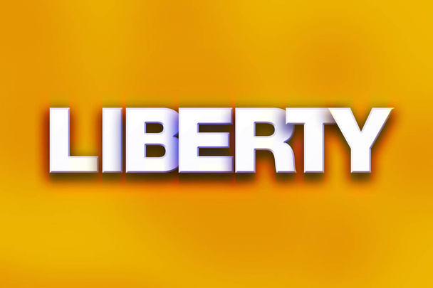 Liberty koncepció színes Word Art - Fotó, kép