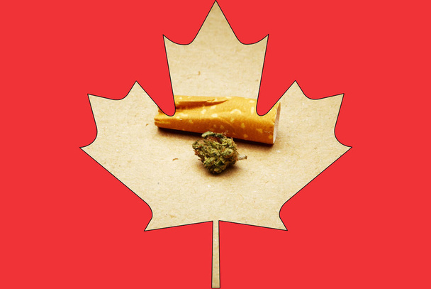 Marijuana and cannabis in Canada; Canadian drug business  - Foto, Bild