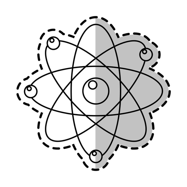 Isolated atom design - Vector, Image