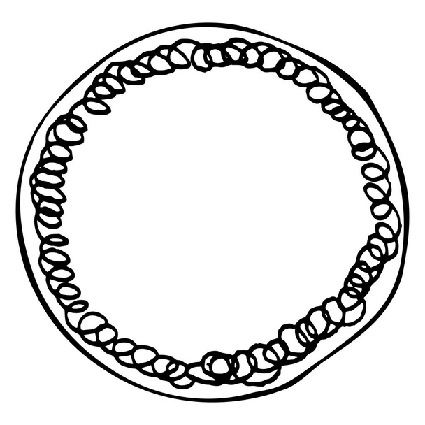 Modello di cerchio doodle disegnato a mano semplice
 - Vettoriali, immagini