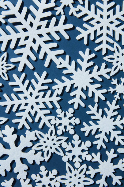 light blue snowflakes  - Foto, Imagen