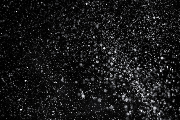 Falling snow close up - Foto, imagen