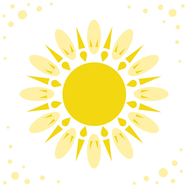 Ikona slunce vektor, samostatný - Vektor, obrázek