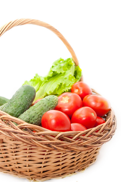 Vegetables in a basket - Фото, зображення