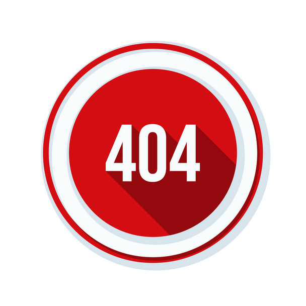 404 hata işareti bulunamadı - Vektör, Görsel