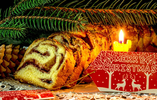 Pastries roll with marmalade.  - Fotoğraf, Görsel