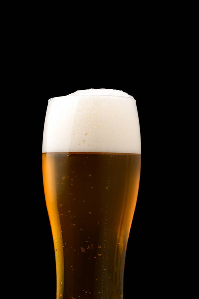 craft beer close up on dark background - Fotó, kép