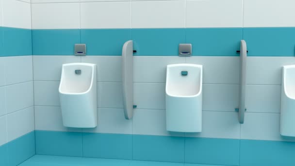 Row of urinals - Footage, Video