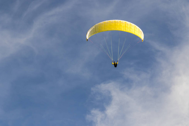 Paragliding in the blue sky - Photo, Image