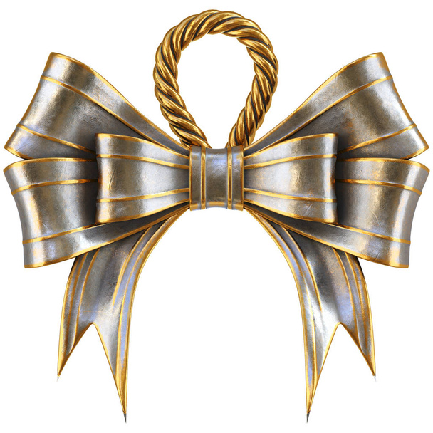 metal Christmas bow - Foto, immagini
