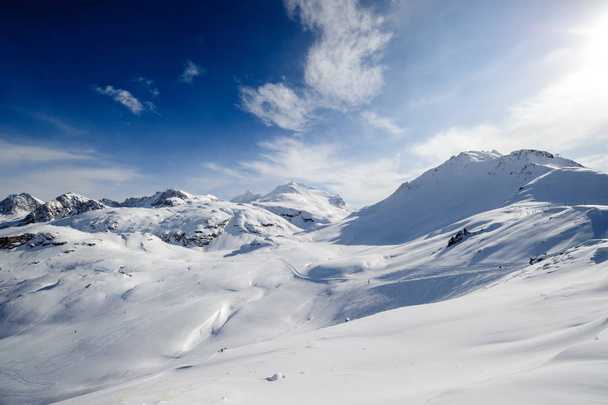Alpine winter mountain landscape - Foto, imagen