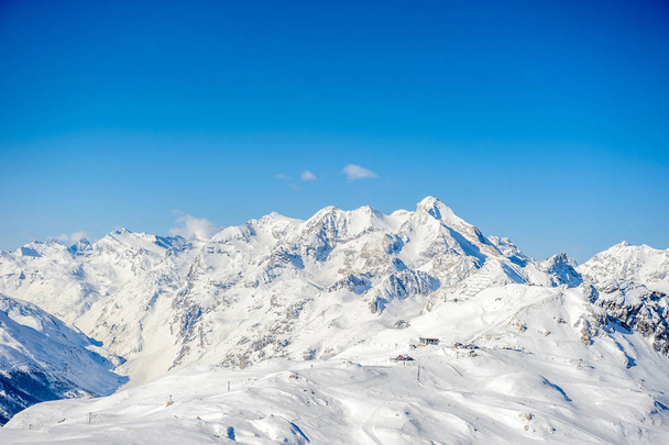 Paysage alpin d'hiver
 - Photo, image