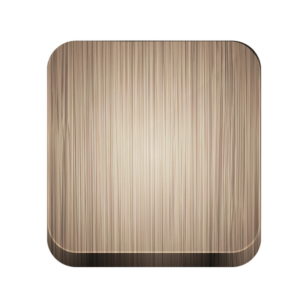 Vector wooden app icon on white background. Eps 10 - Vector, imagen