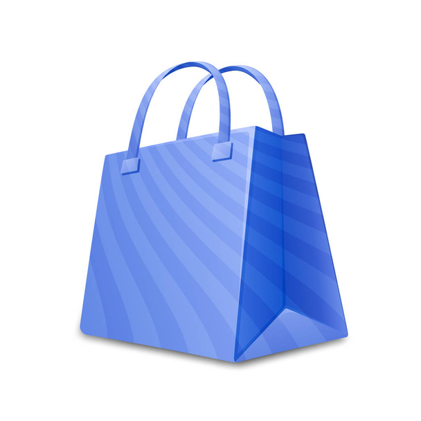 bolsa de papel de compras - Vector, imagen