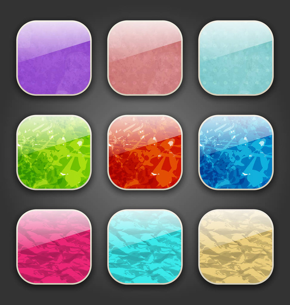 Backgrounds with grunge texture for the app icons - Φωτογραφία, εικόνα