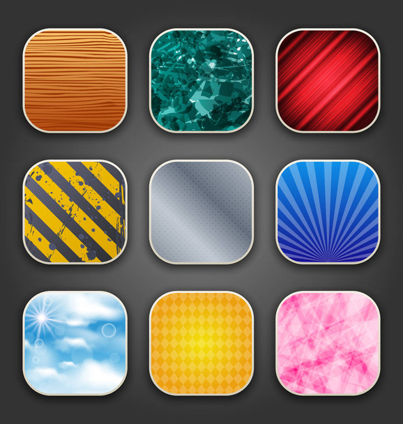Backgrounds with texture for the app icons - Φωτογραφία, εικόνα