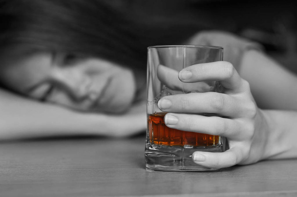 Female Alcohol addict - Photo, Image