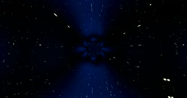 Wormhole spazio psicadelic con stelle come sfondo astratto 3D Rendered Animazione
  - Filmati, video