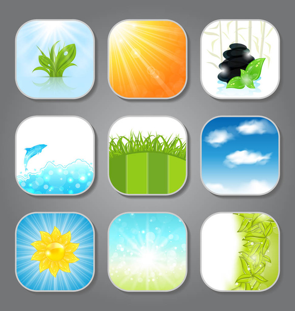 Set various backgrounds for the app icons - Zdjęcie, obraz