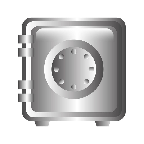caja pesada caja fuerte aislado icono
 - Vector, imagen
