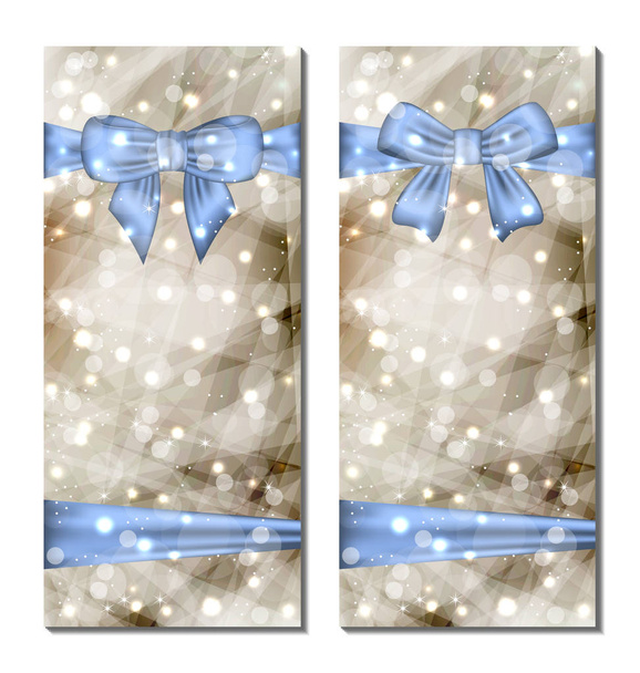 Traditional cards with gift bows isolated - Photo, Image