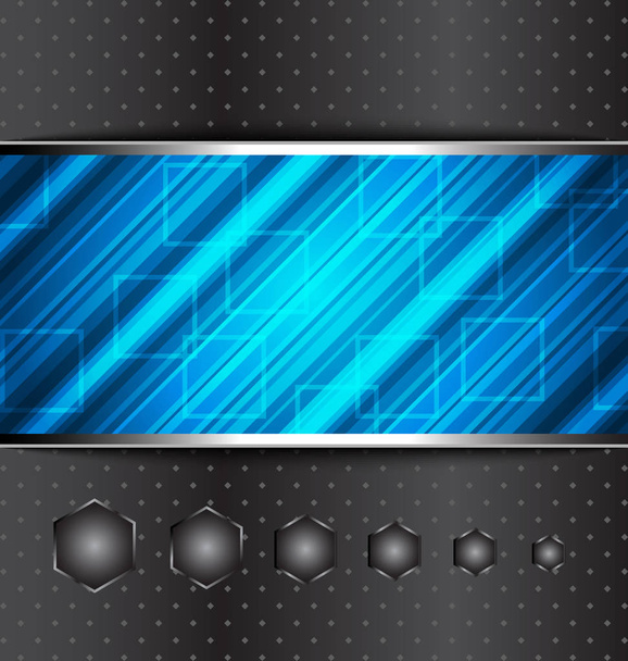 Techno abstract blue background, striped texture - Fotó, kép