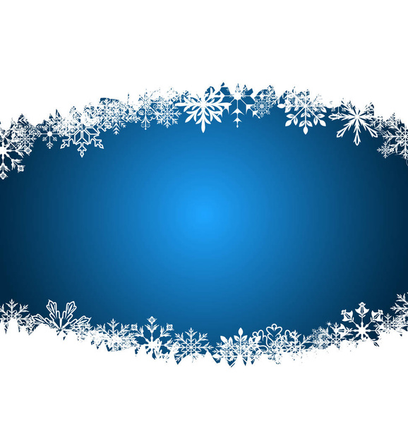 New Year background made in snowflakes, copy space for your text - Valokuva, kuva